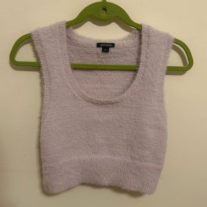 Lavender Wild Fable Fuzzy Cropped Tank